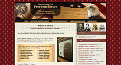 Desktop Screenshot of freedomshrine.com
