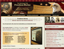 Tablet Screenshot of freedomshrine.com